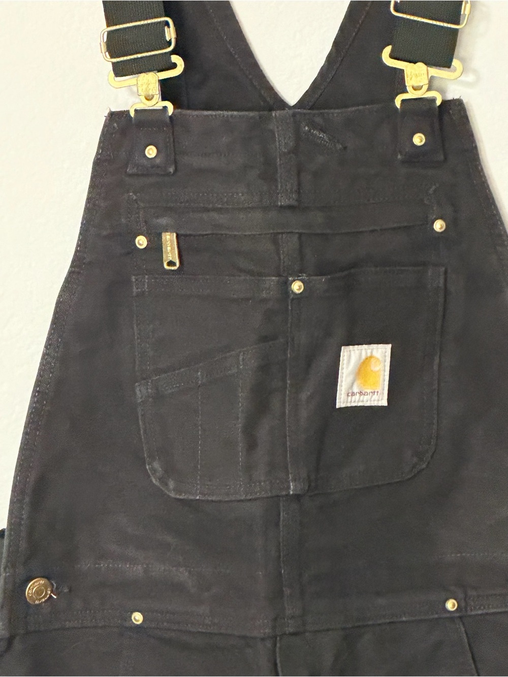 Carhartt Black Workwear Bib Overalls - Picture 3 of 12